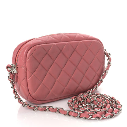 Chanel Lambskin Quilted Small Timeless Camera Case Pink 3 of 8