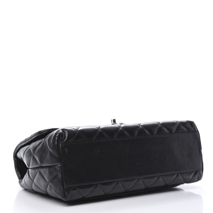 Chanel Lambskin Quilted Medium Kelly Flap Bag Black 4 of 16