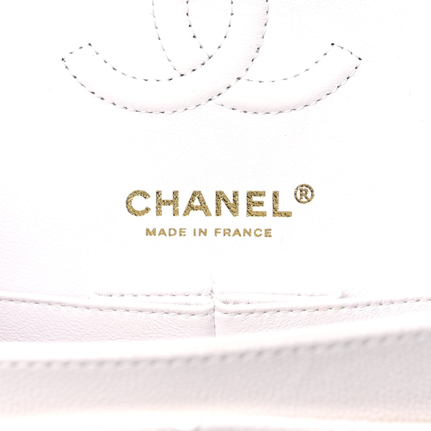 Caviar Quilted Small Double Flap White