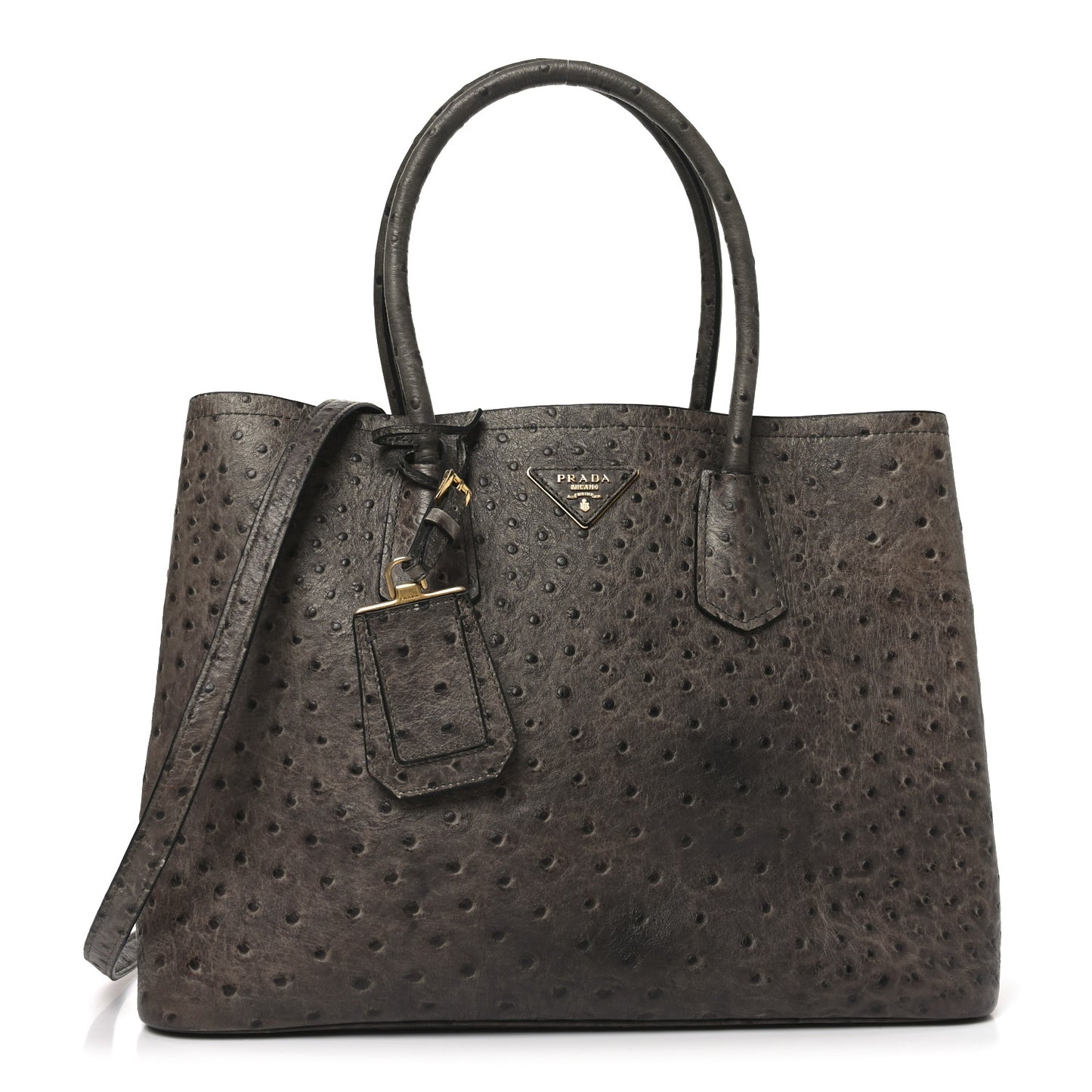 Ostrich Double Bag Grey