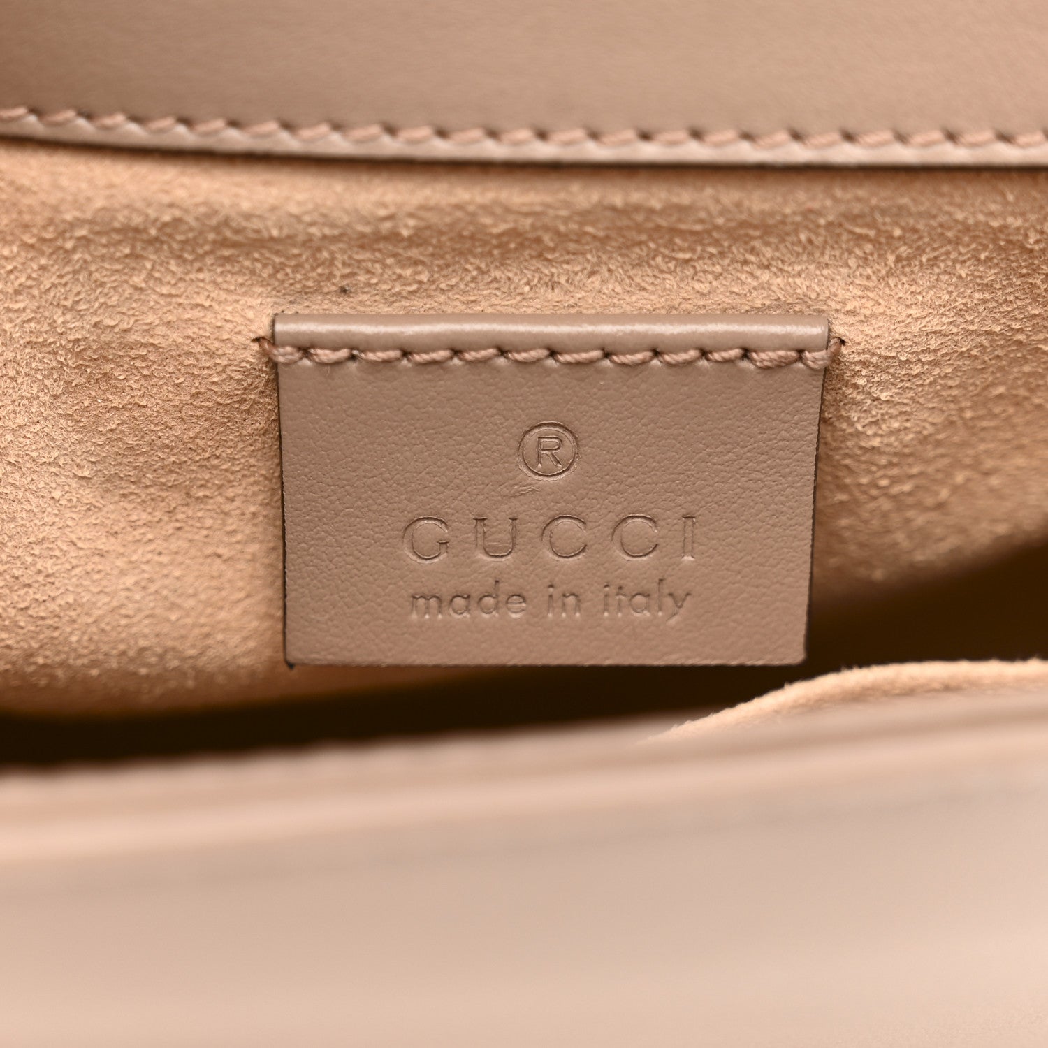 Gucci Calfskin Matelasse Mini GG Marmont Top Handle Shoulder Bag Porcelain Rose 6 of 10