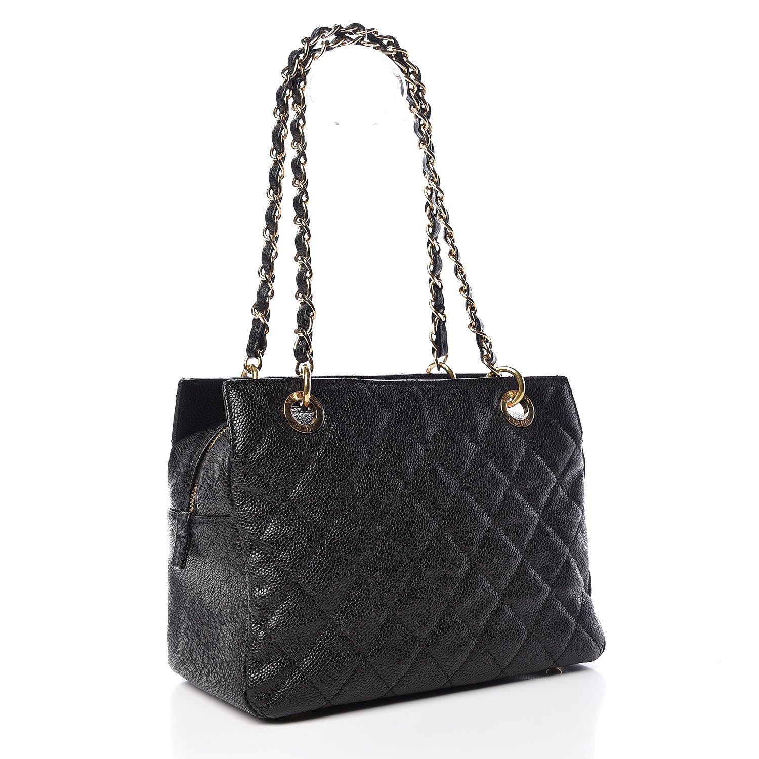 Chanel Caviar Quilted Petit Timeless Tote PTT Black 4 of 10