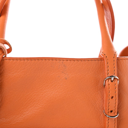 Balenciaga Veau Papier A4 Zip Around Tote Mandarine 14 of 14