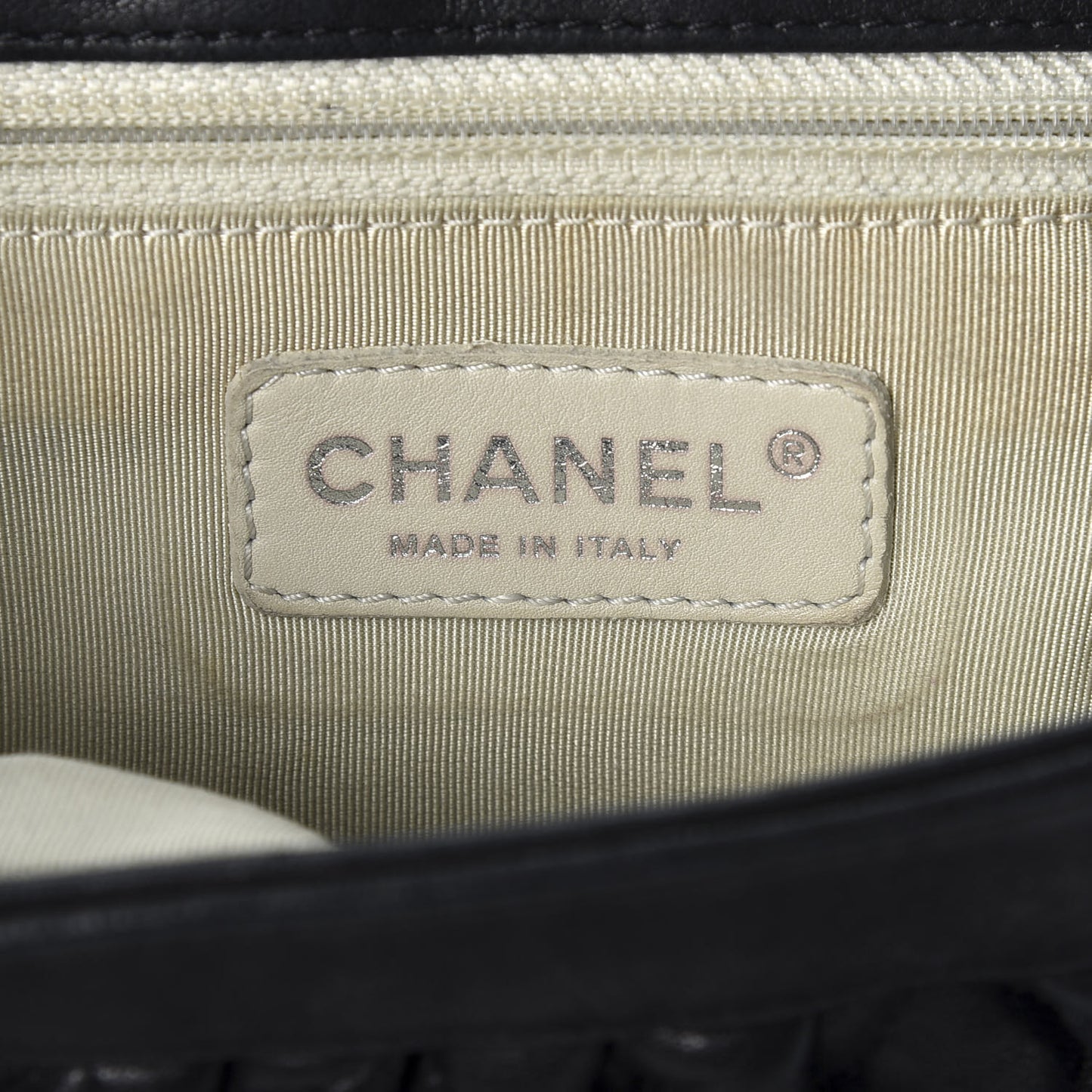 Washed Lambskin Quilted Mini Chain Around Flap Black