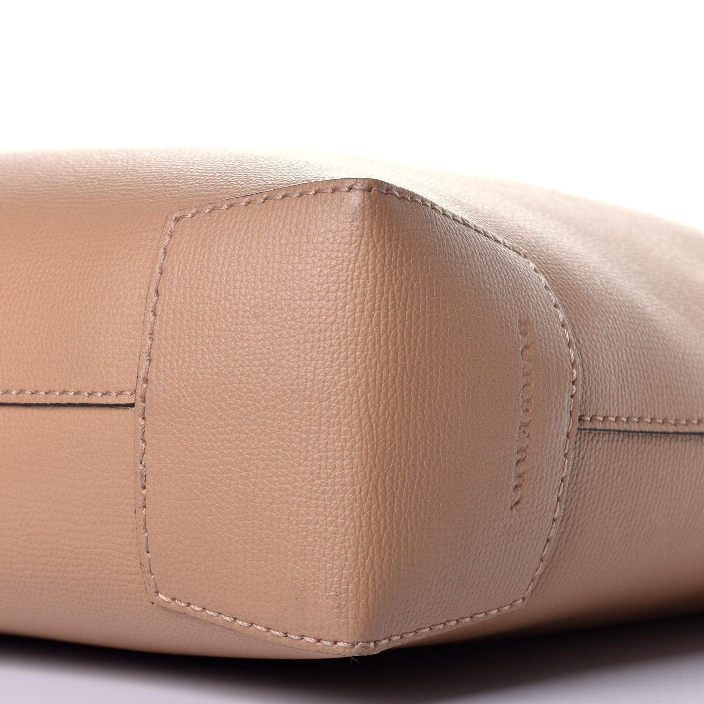 Calfskin Embossed Crest Large Tote Light Camel