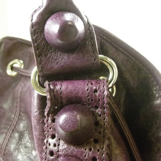 Agneau Giant Brogues Hardware Pompon Raisin
