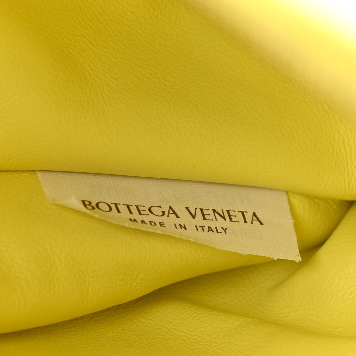 Calfskin Mini BV Twist Yellow