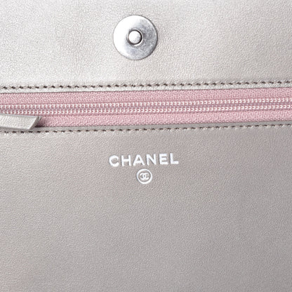 Chanel Metallic Caviar Quilted Boy Wallet On Chain WOC Copper 6 of 13