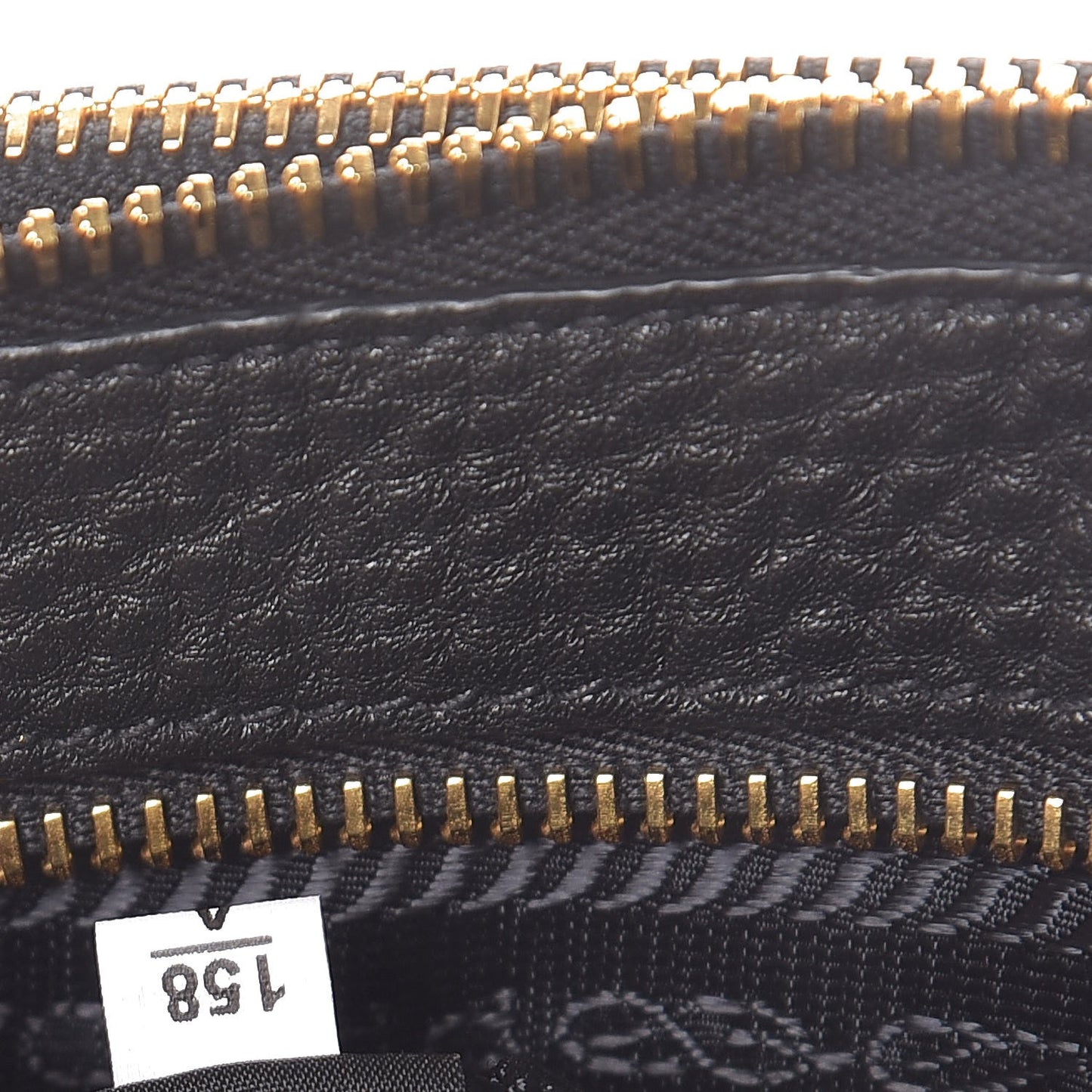 Vitello Daino Double Zip Crossbody Bag Black