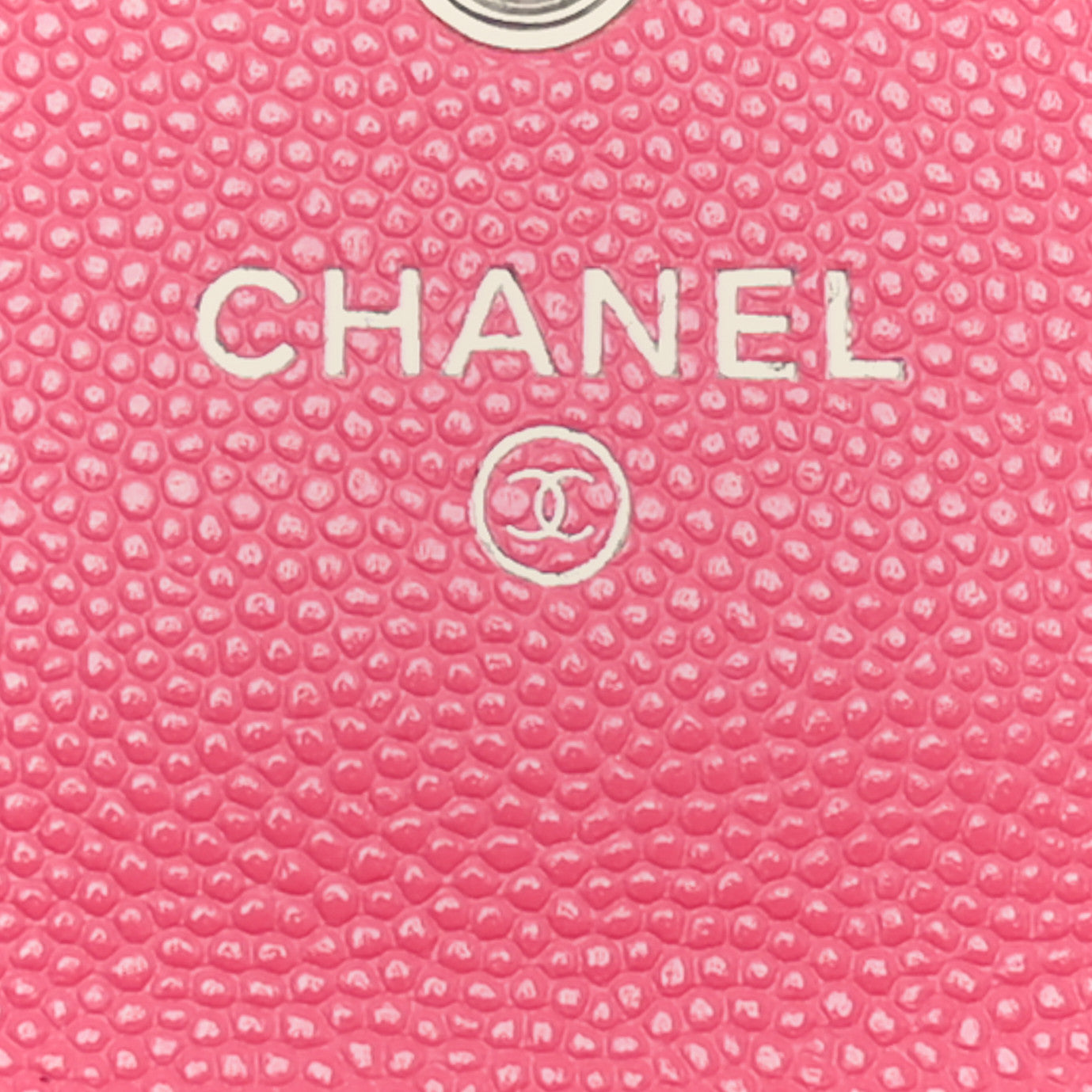 Chanel Caviar Quilted Chain CC Flap Card Holder Dark Pink 6 of 10