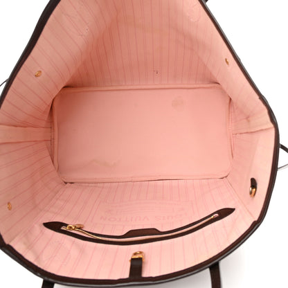 Louis Vuitton Damier Ebene Neo Neverfull MM Rose Ballerine 5 of 19