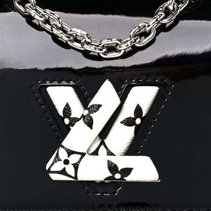 Louis Vuitton Patent Monogram Twist Shoulder Bag PM Black 7 of 9