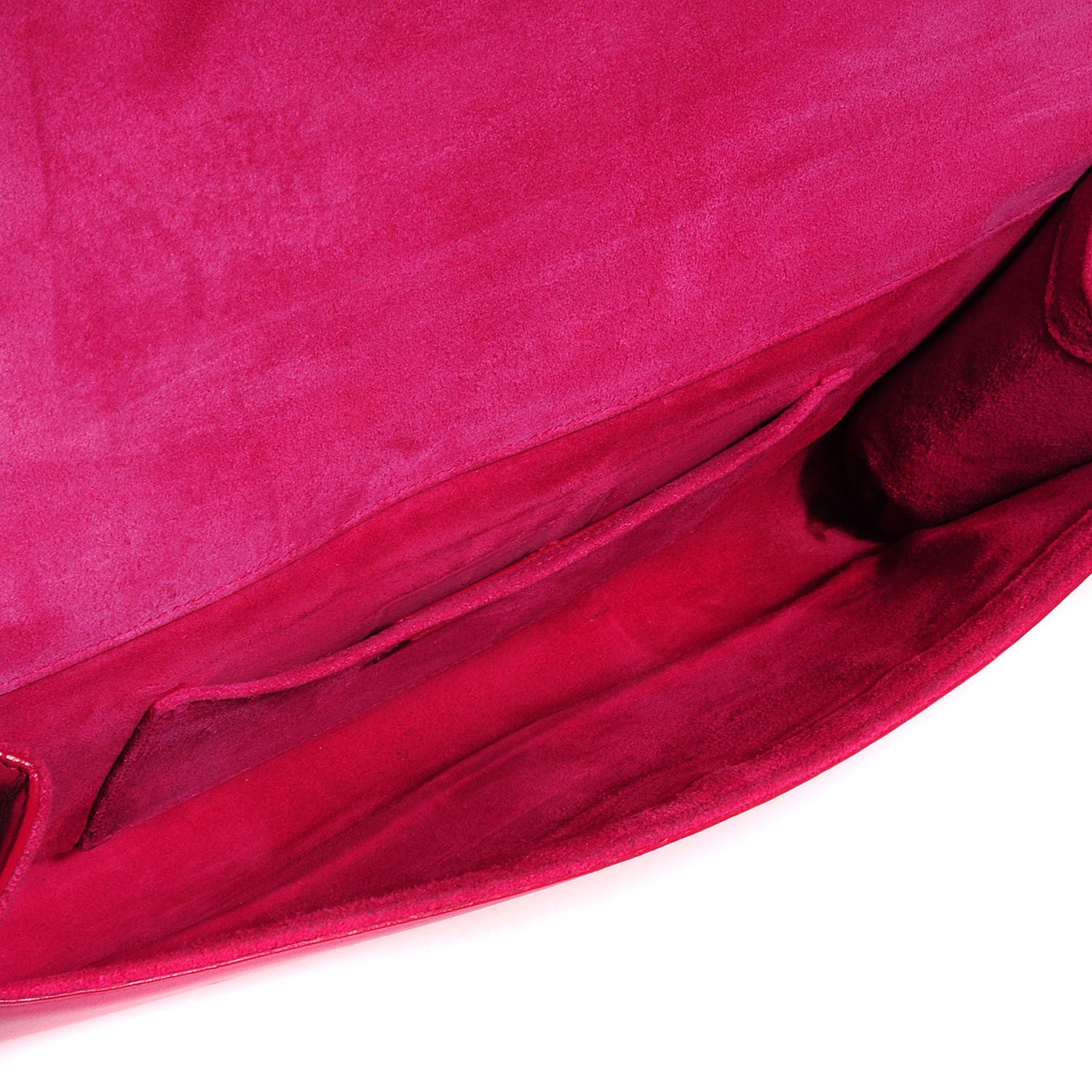 Saint Laurent Calfskin Y Ligne Clutch Fuchsia 5 of 8