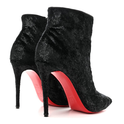Christian Louboutin Velvet Papillon So Kate Booty 100 Ankle Boots 38.5 5 of 8