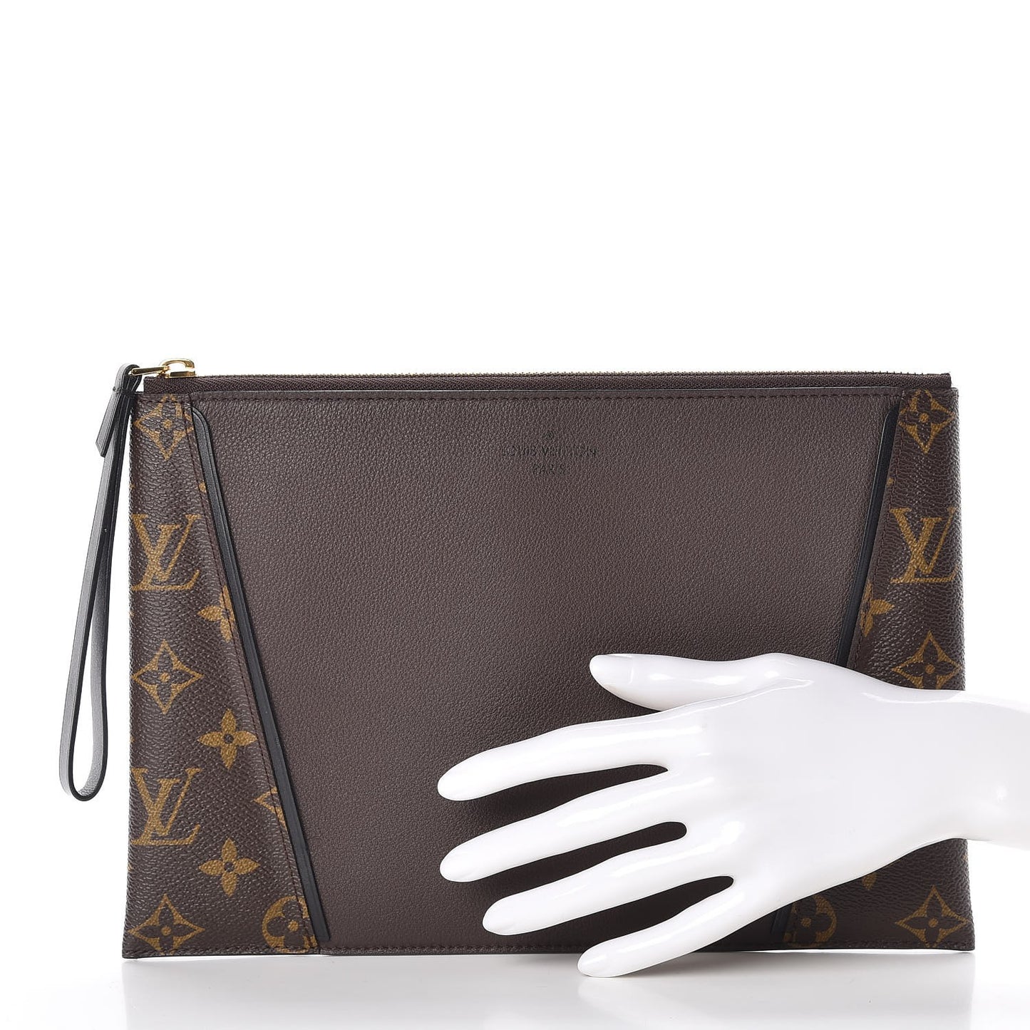Monogram Veau Cachemire W Pochette Chocolate