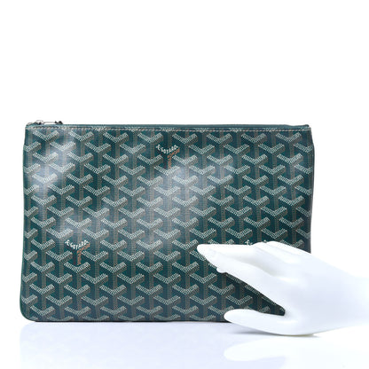 Goyard Goyardine Senat Pochette MM Green 2 of 13