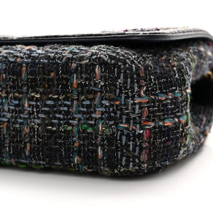 Chanel Tweed Snakeskin Quilted Small CC Filigree Flap Multicolor 10 of 14