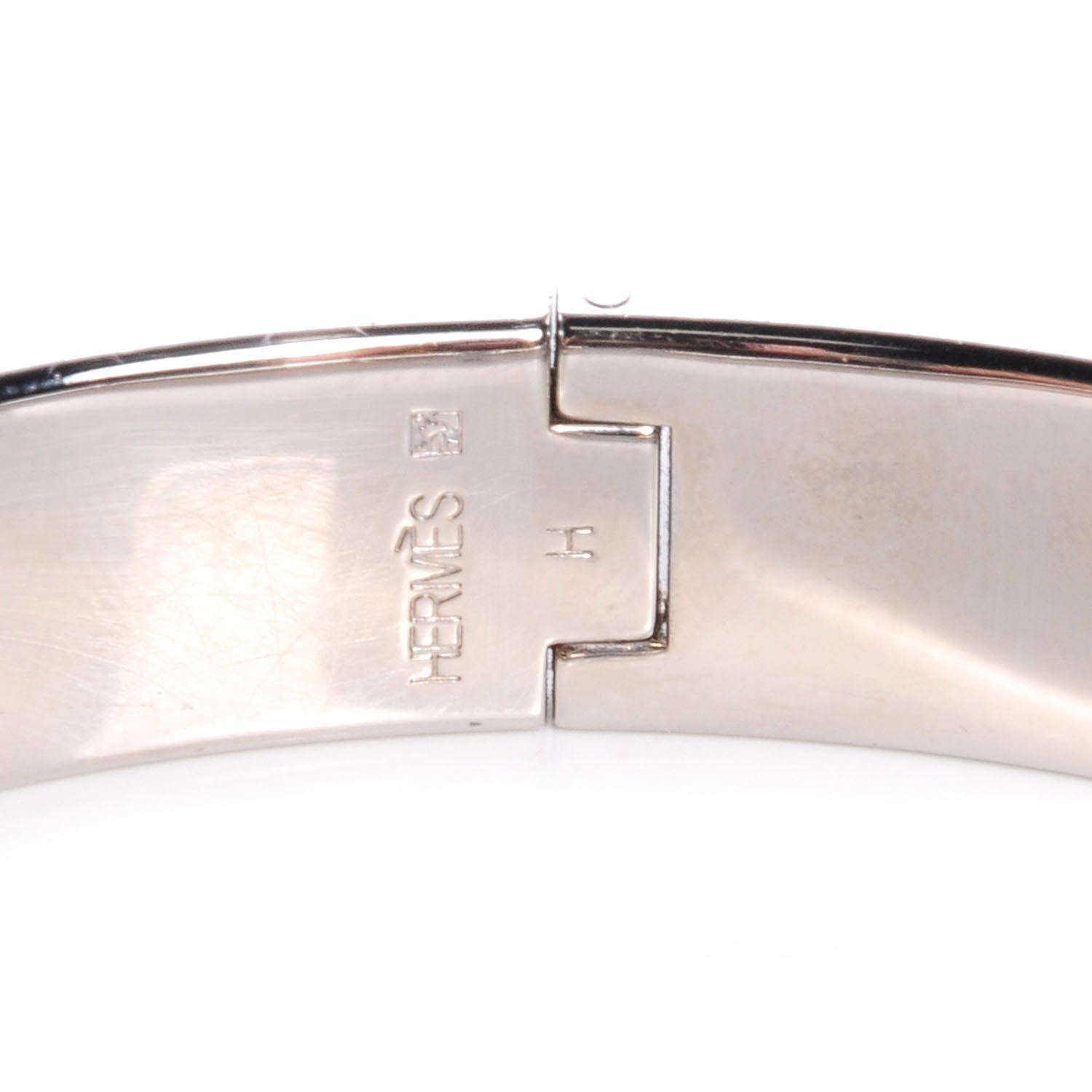 Hermes Enamel Narrow Clic Clac H Bracelet PM Rose Dragee 4 of 4