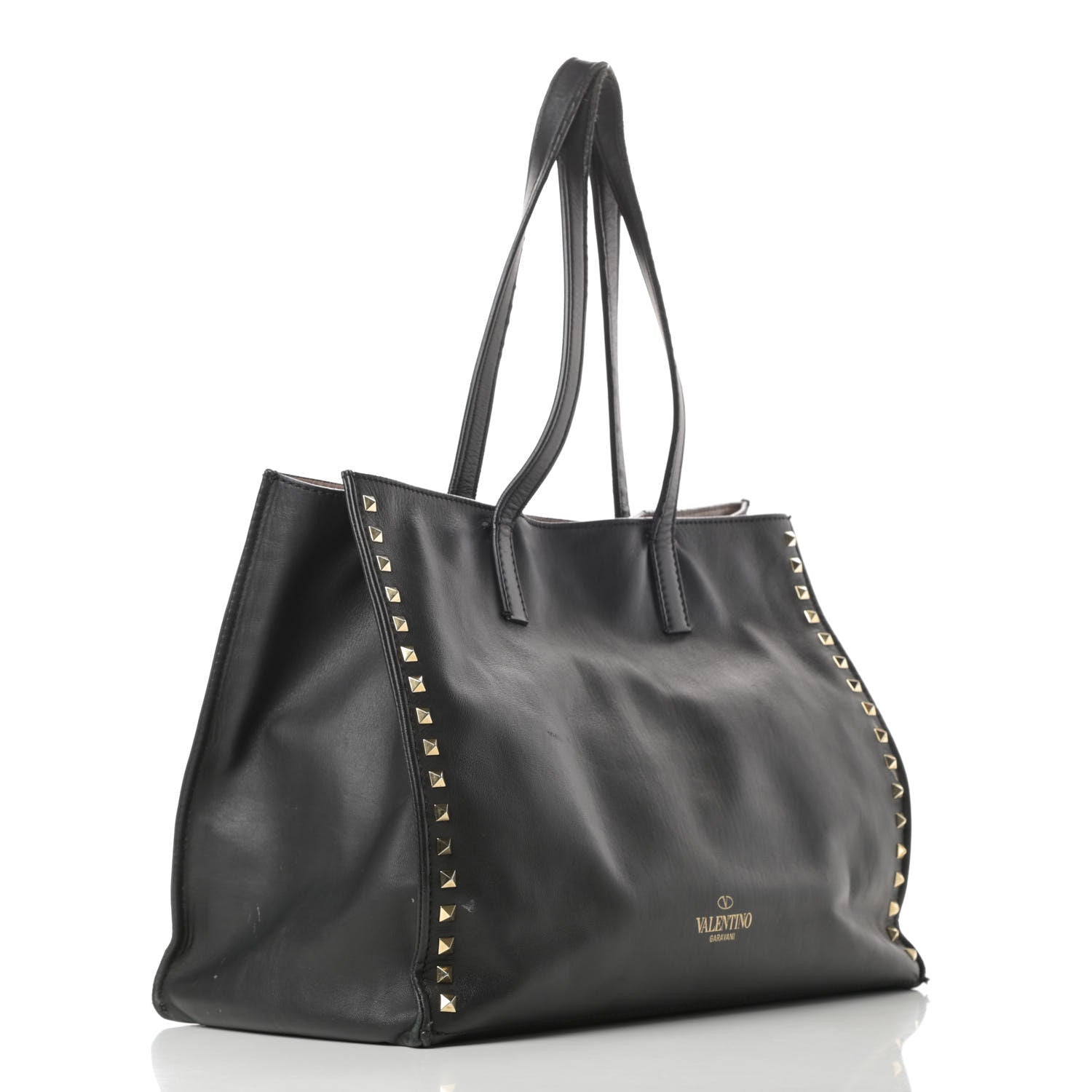 Valentino Garavani Nappa Medium Rockstud Soft Tote Black 3 of 20