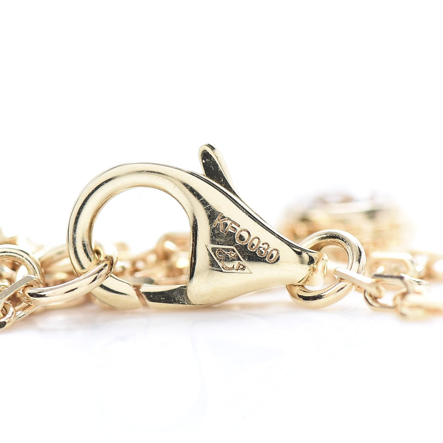 18K Yellow Gold Diamond LM D'Amour Pendant Necklace