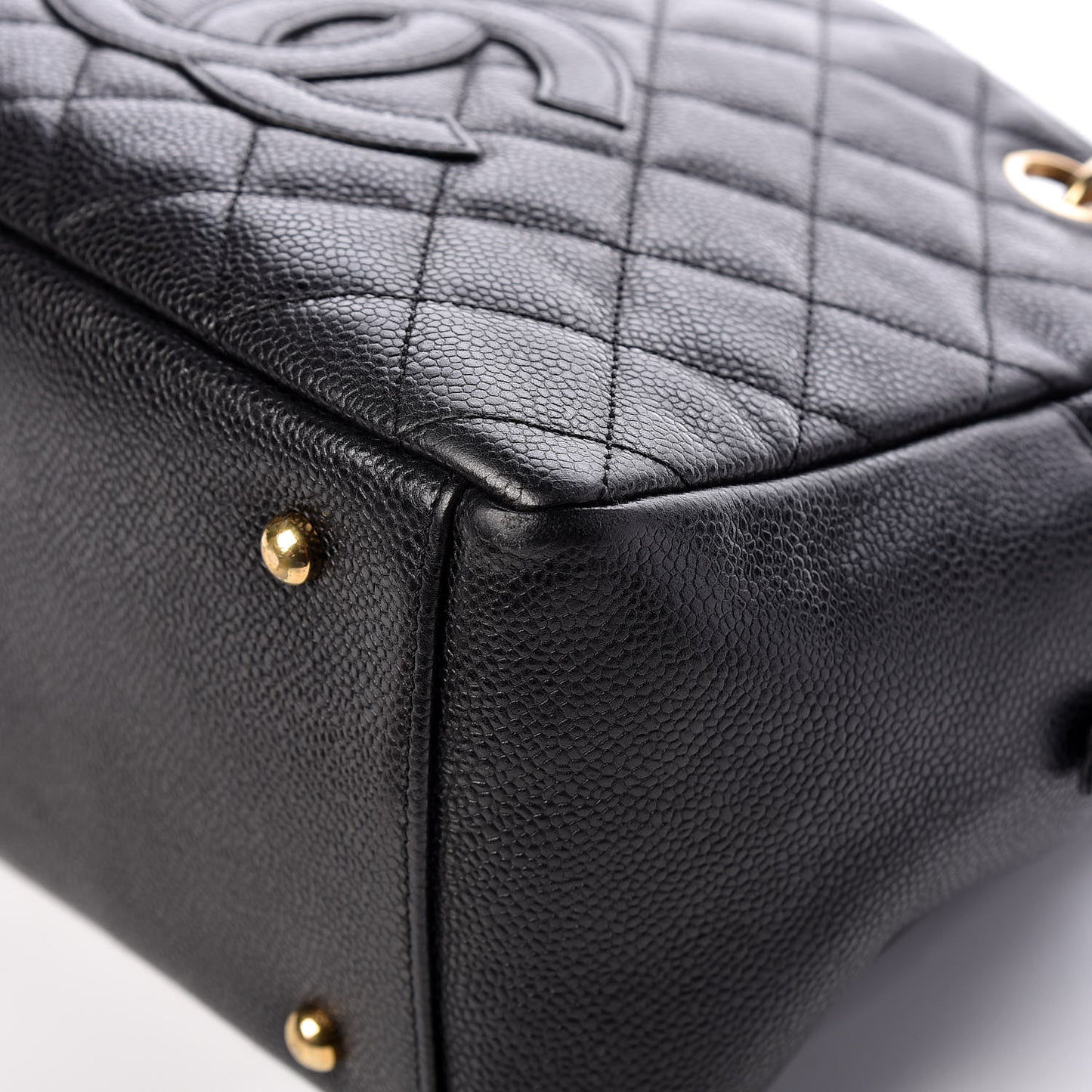 Caviar Quilted Petit Timeless Tote PTT Black