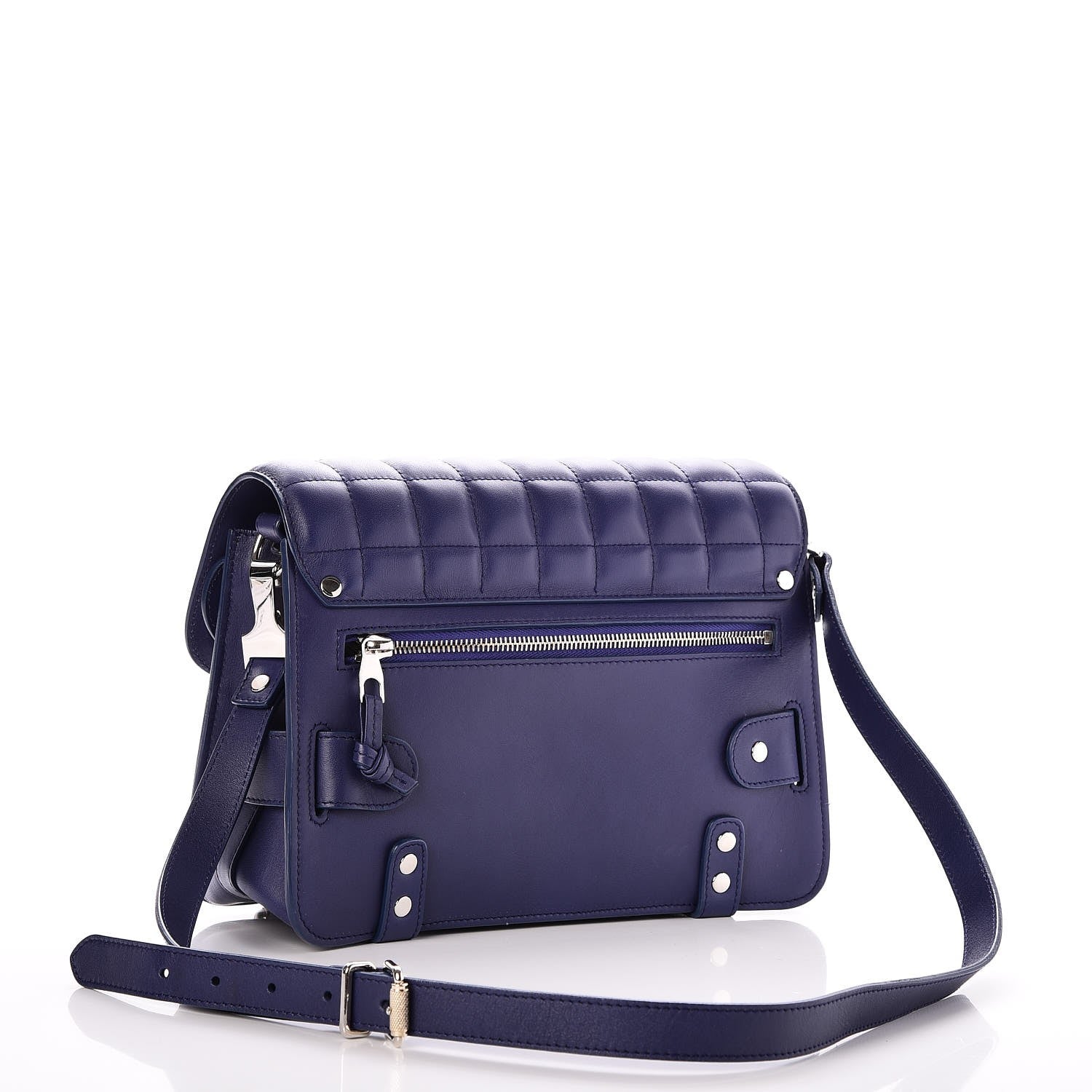 Proenza Schouler Lambskin Quilted PS11 Classic Shoulder Bag Purple 3 of 7