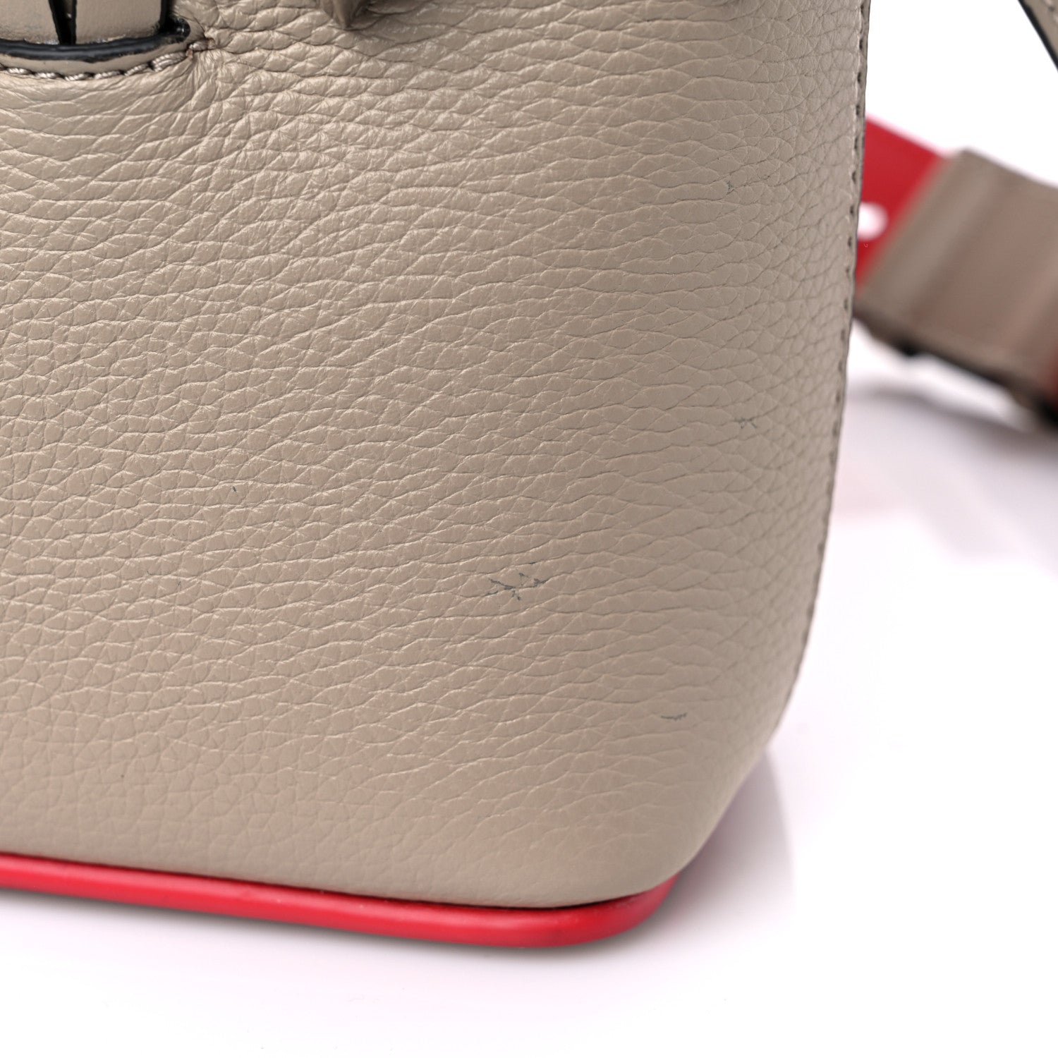 Christian Louboutin Calfskin Empire Spike Studded Mini East West Cabata Tote Feve 10 of 13
