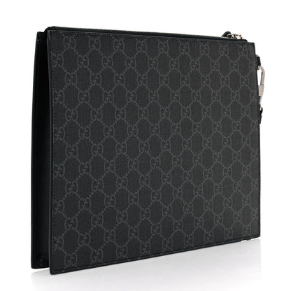 Gucci GG Supreme Monogram Rainbow Eagle Documents Holder Black Grey Multicolor 3 of 9