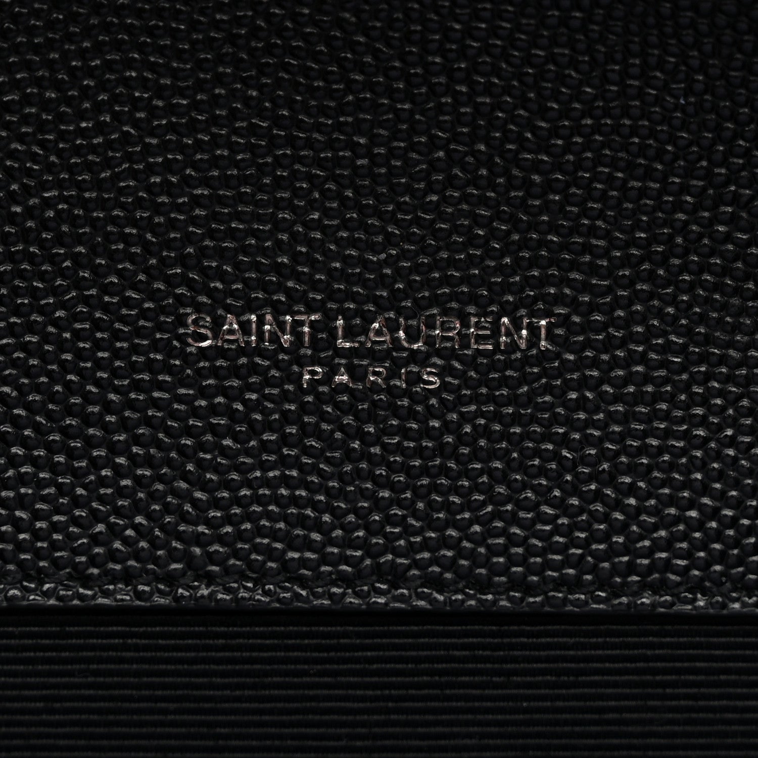 Saint Laurent Grain De Poudre Textured Mixed Matelasse Triquilt Small Monogram Monochrome Satchel Black 6 of 11