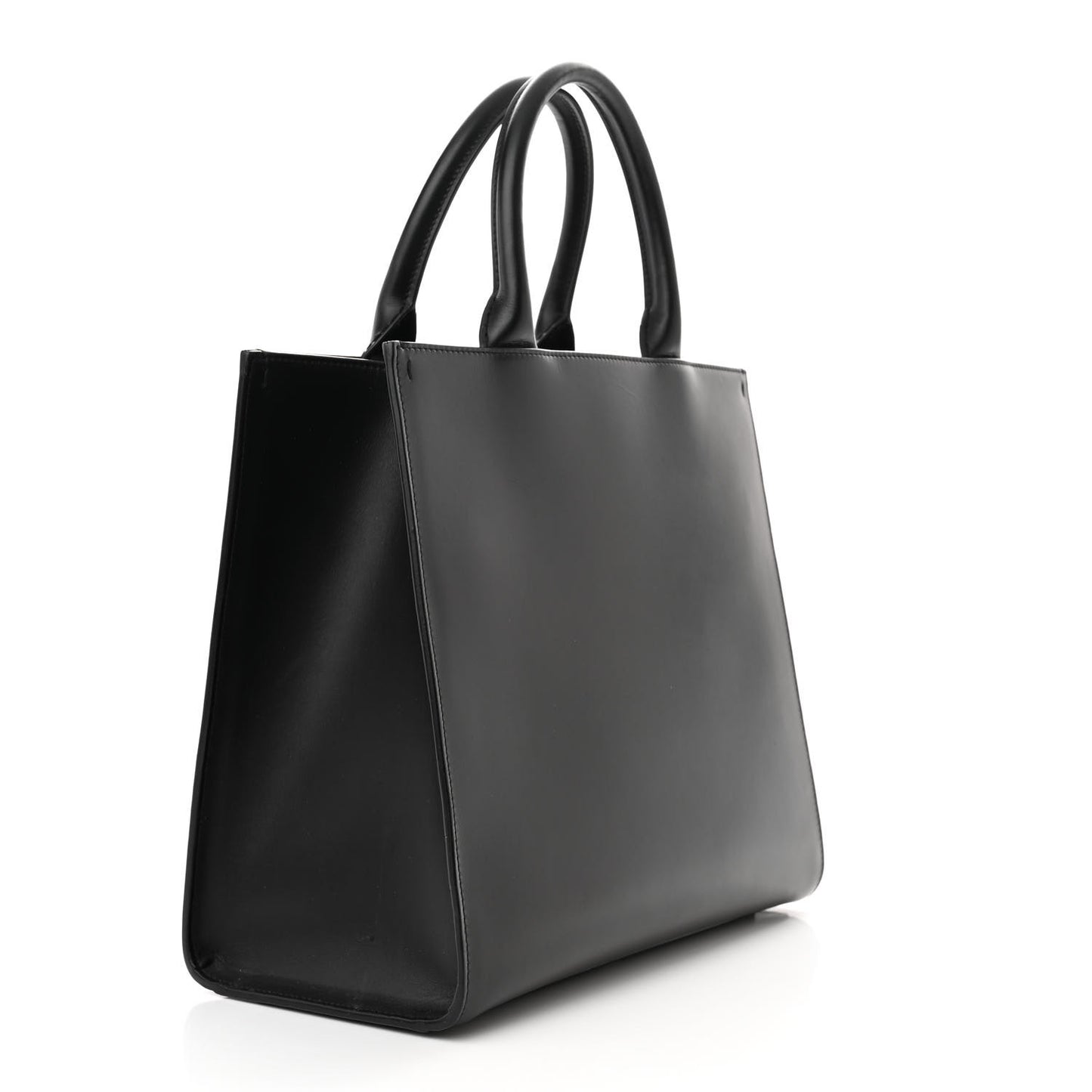 Calfskin Medium DG Daily Shopper Tote Black