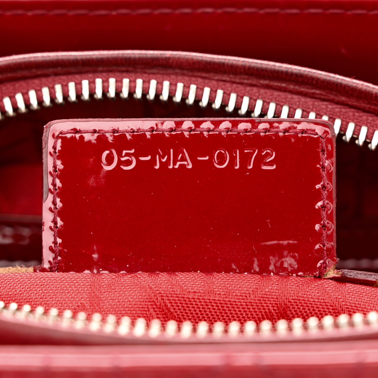 Christian Dior Patent Cannage Medium Lady Dior Red 7 of 13