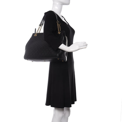 Gucci Guccissima Signature Large Shoulder Tote Bag Black 2 of 10