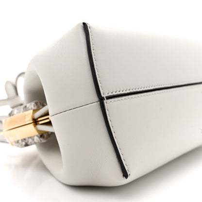 Fendi Shiny Nappa Snakeskin Small Fendi First White Roccia 9 of 10