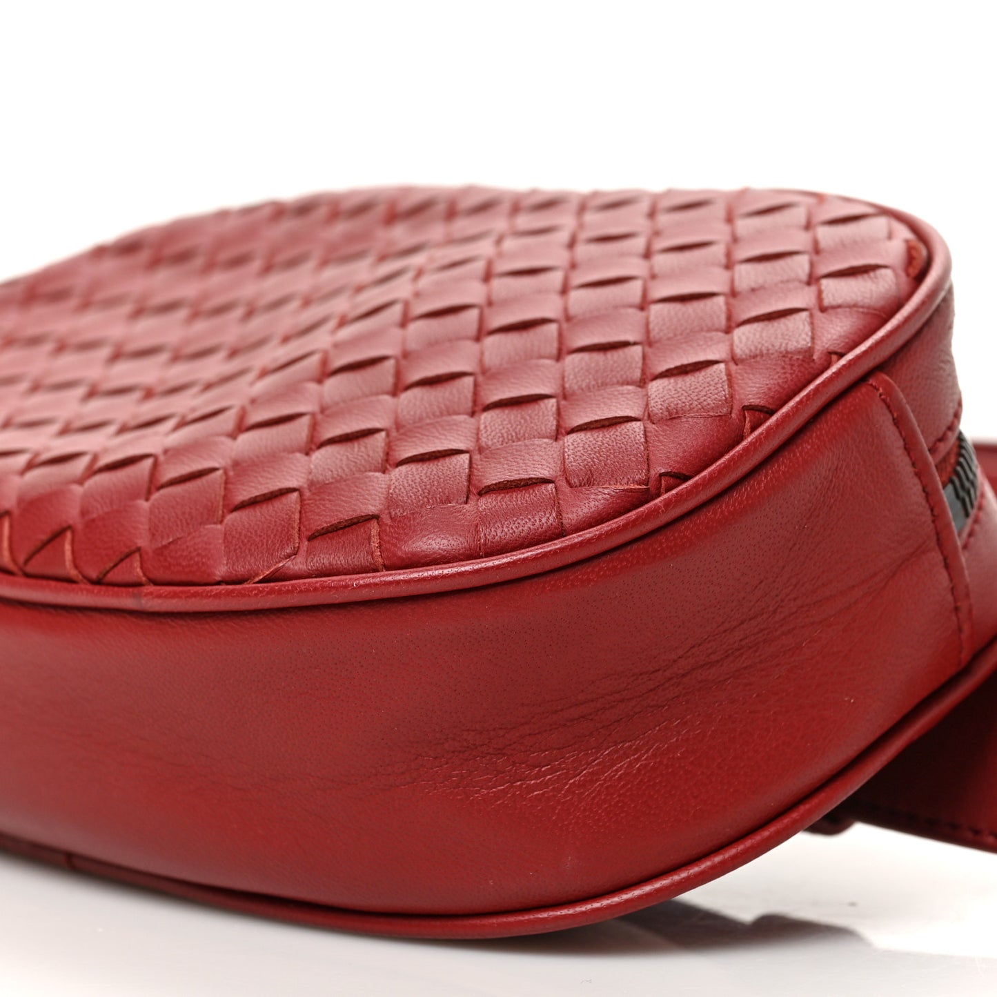 Nappa Intrecciato Belt Bag Bright Red