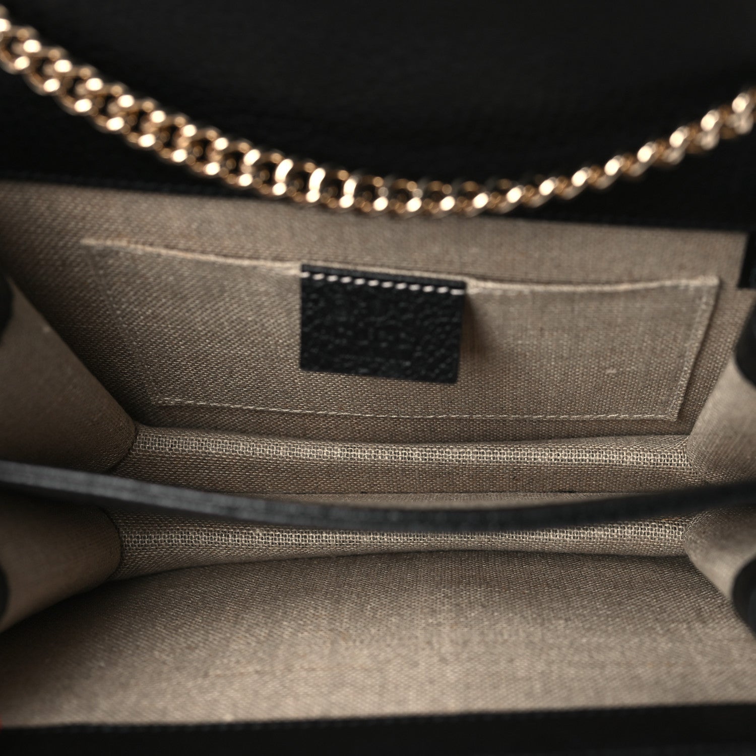 Gucci Dollar Calfskin Small Interlocking G Shoulder Bag Black 5 of 9
