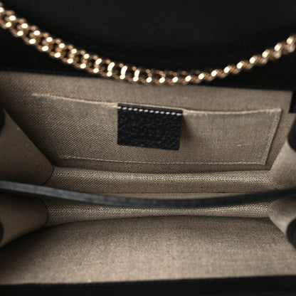 Gucci Dollar Calfskin Small Interlocking G Shoulder Bag Black 5 of 9
