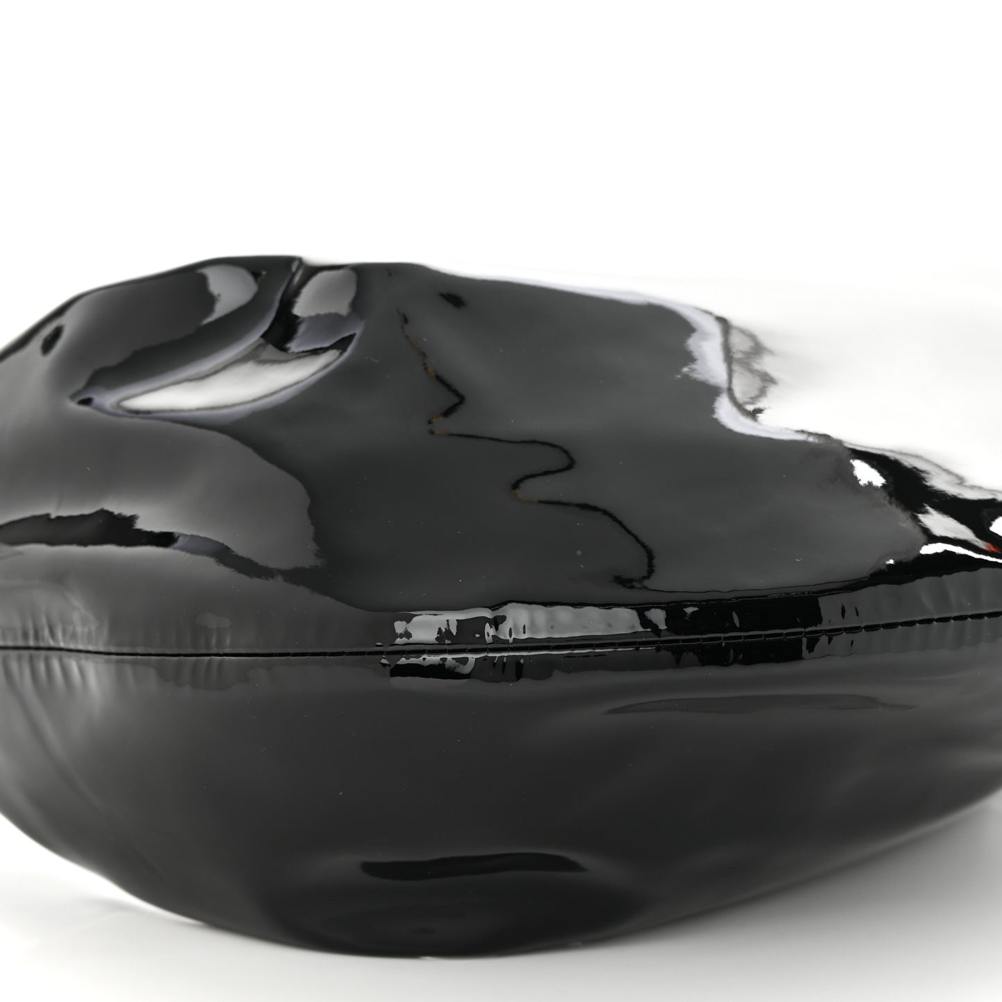 Patent Medium Olivia Hobo Black
