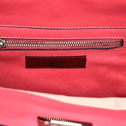 Valentino Garavani Vitello Small Rockstud Tote Deep Rose 7 of 9