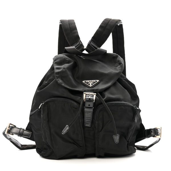 Prada Tessuto Nylon Vela Small Backpack Black 1785248 – FASHIONPHILE