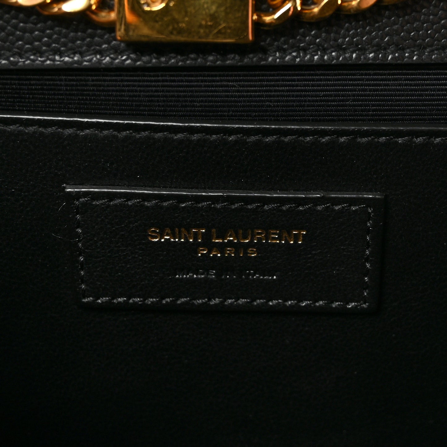 Grain De Poudre Medium Classic Monogram Kate Satchel Black