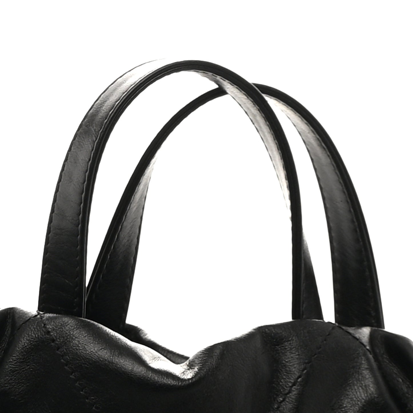 Shiny Calfskin Quilted Chanel 22 Backpack So Black
