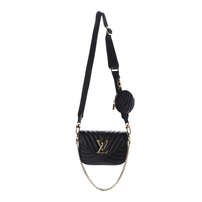 Louis Vuitton Calfskin New Wave Multi Pochette Black 1 of 9