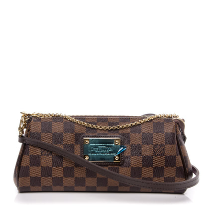 Louis Vuitton Damier Ebene Eva Clutch 1 of 6