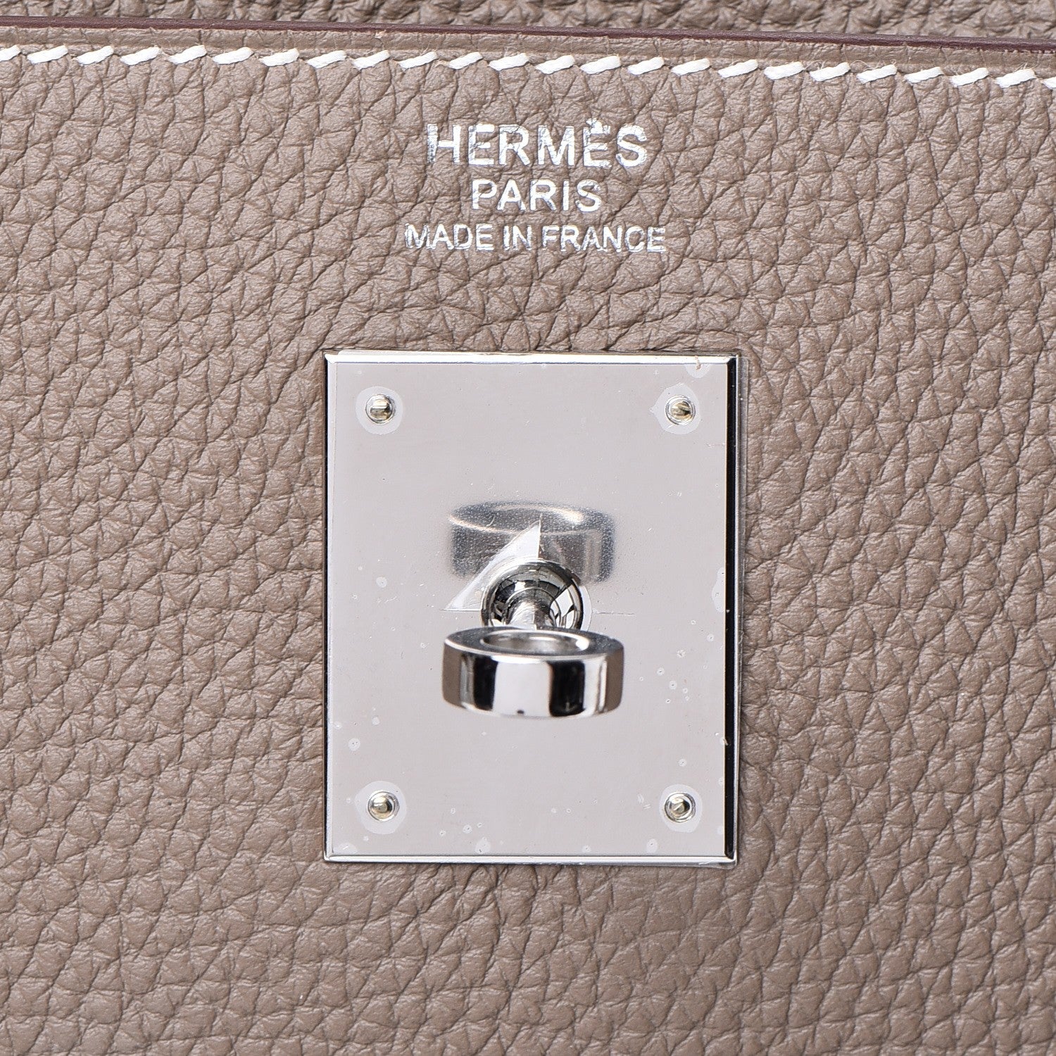 Hermes Togo Kelly Retourne 32 Etoupe 17 of 38
