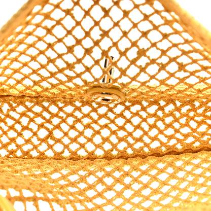 Chanel Mesh Macrame Small Flap Bag Yellow 6 of 11