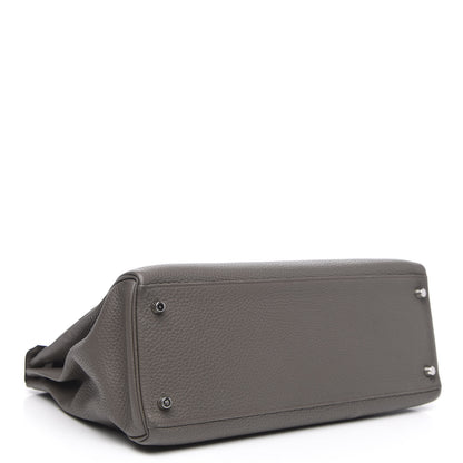 Hermes Taurillon Clemence Kelly Retourne 35 Etain 6 of 30