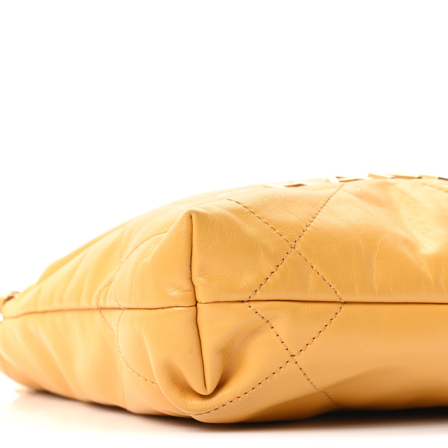 Chanel Shiny Calfskin Quilted Mini Chanel 22 Yellow 9 of 11