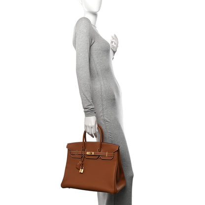 Hermes Togo BIRKIN 35 Gold 2 of 11