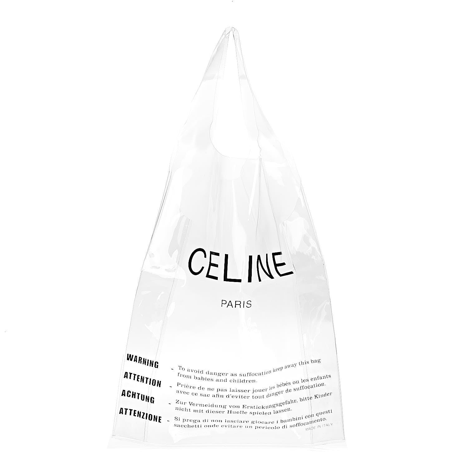 Celine Plastic Bag with Cloudy Lambskin Solo Zip Pouch Clutch Celadon 1 of 8
