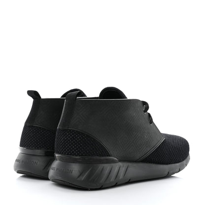 Louis Vuitton Calfskin Damier Fastlane Low Sneakers 13 Black 4 of 9